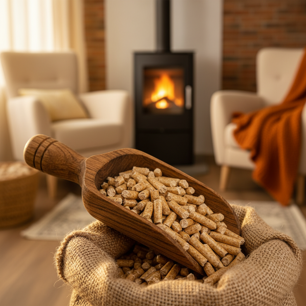 Beste Holzpellets 2026 — hochwertige ENplus A1 Pellets in Nahaufnahme