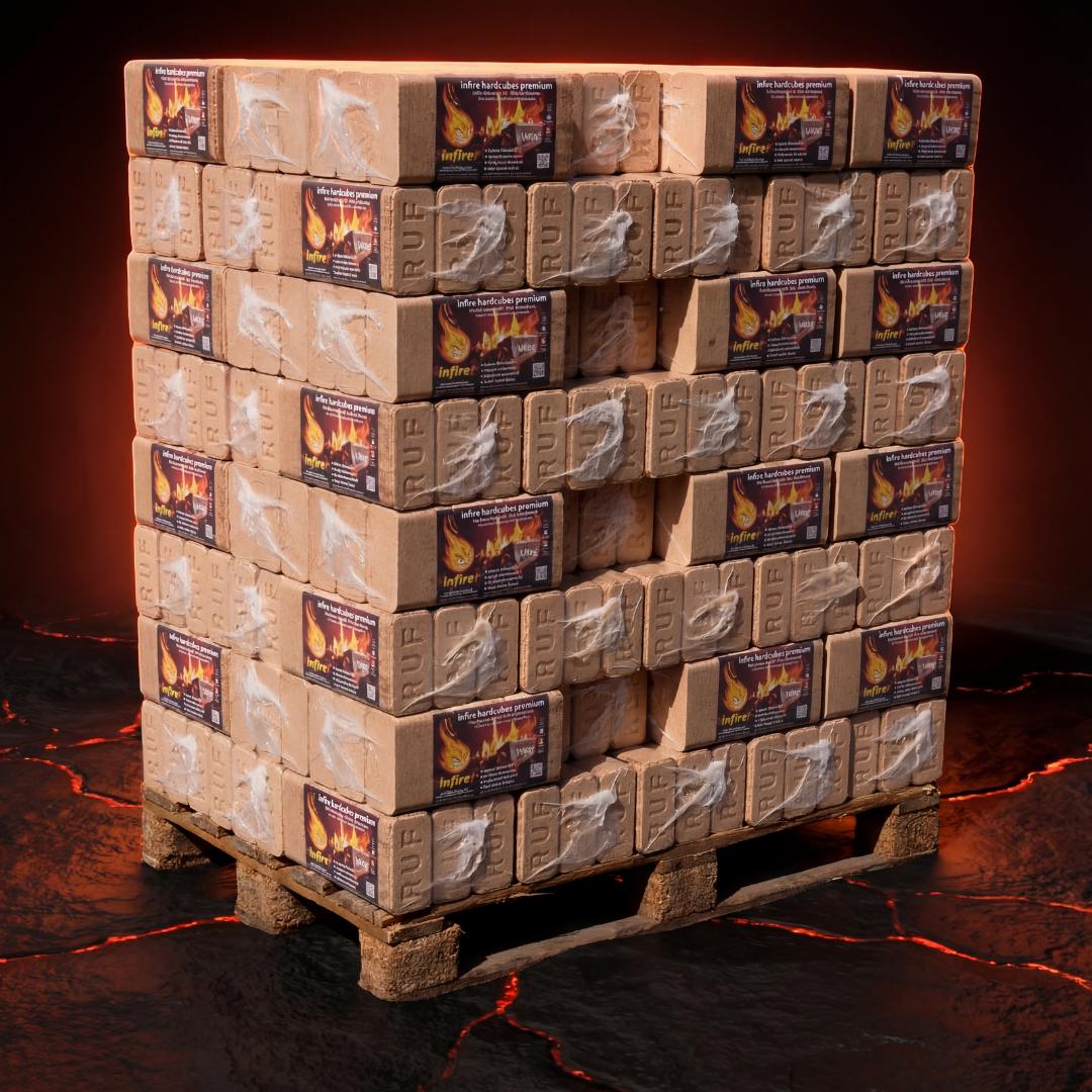 hardcubes premium - Hartholzbriketts - Palette 960 kg