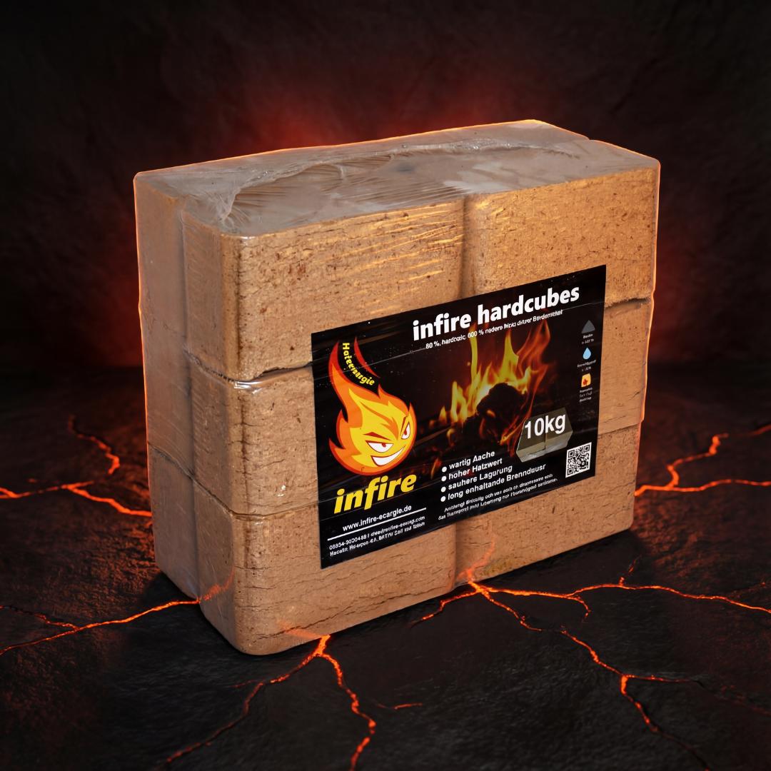 hardcubes - Mischholzbriketts - einzeln 10 kg