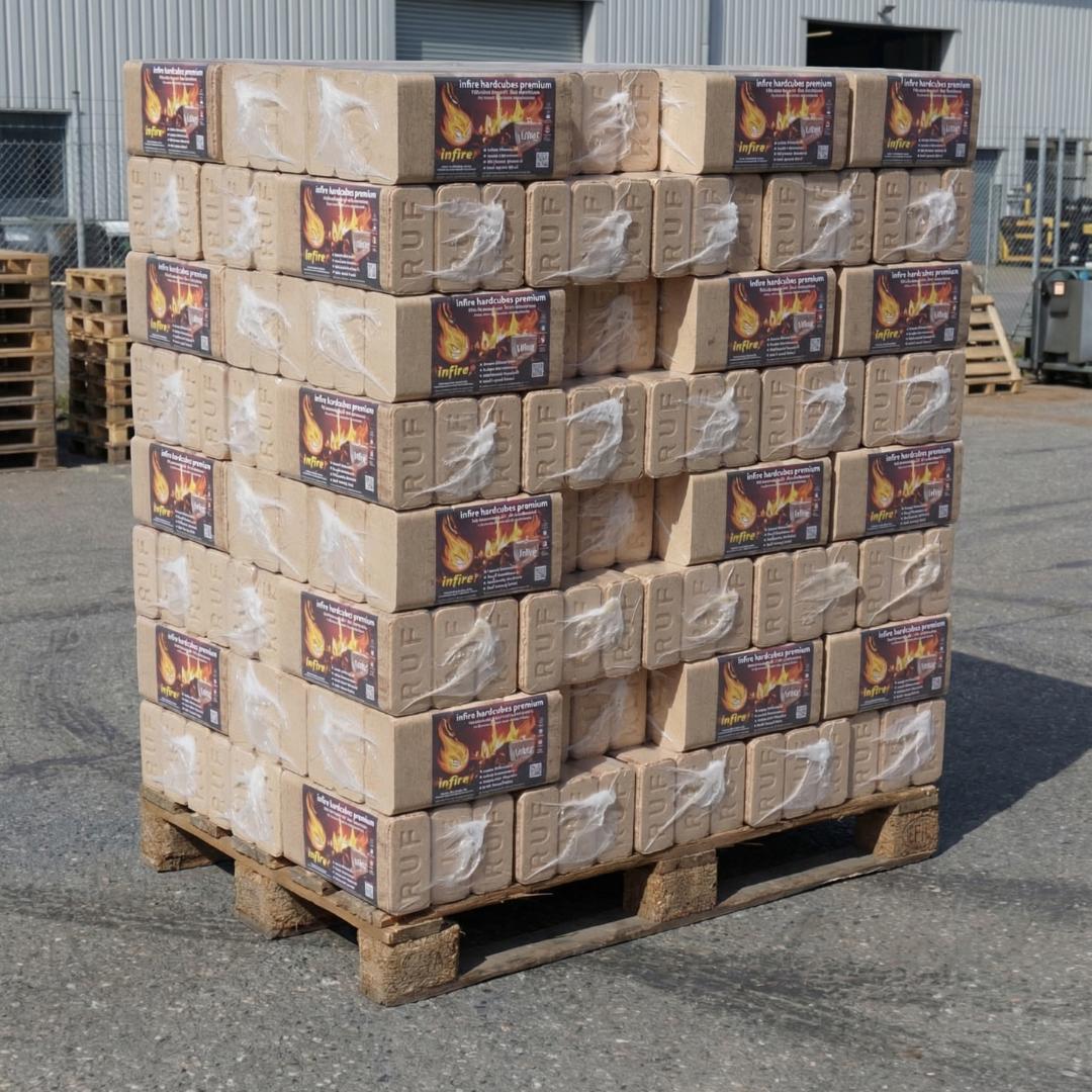 hardcubes premium - Hartholzbriketts - Palette 960 kg