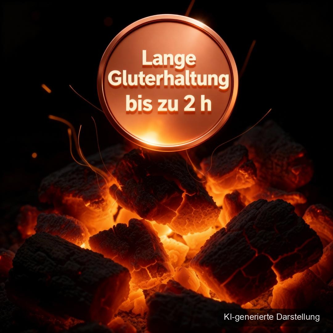 rounders Nadelholzbriketts - halbe Palette 480 kg, KI-generierte Darstellung
