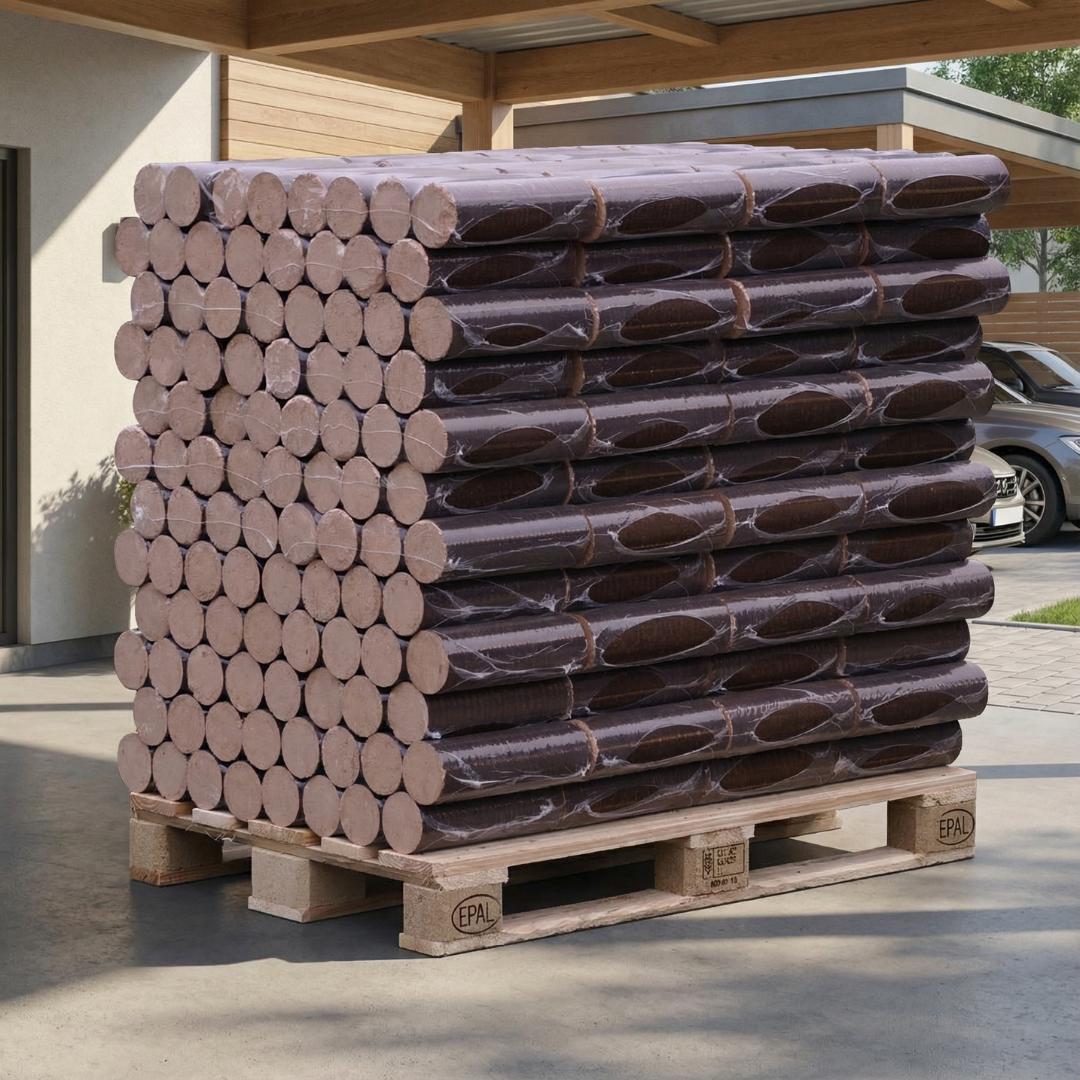 rounders premium - Hartholzbriketts - Palette 960 kg