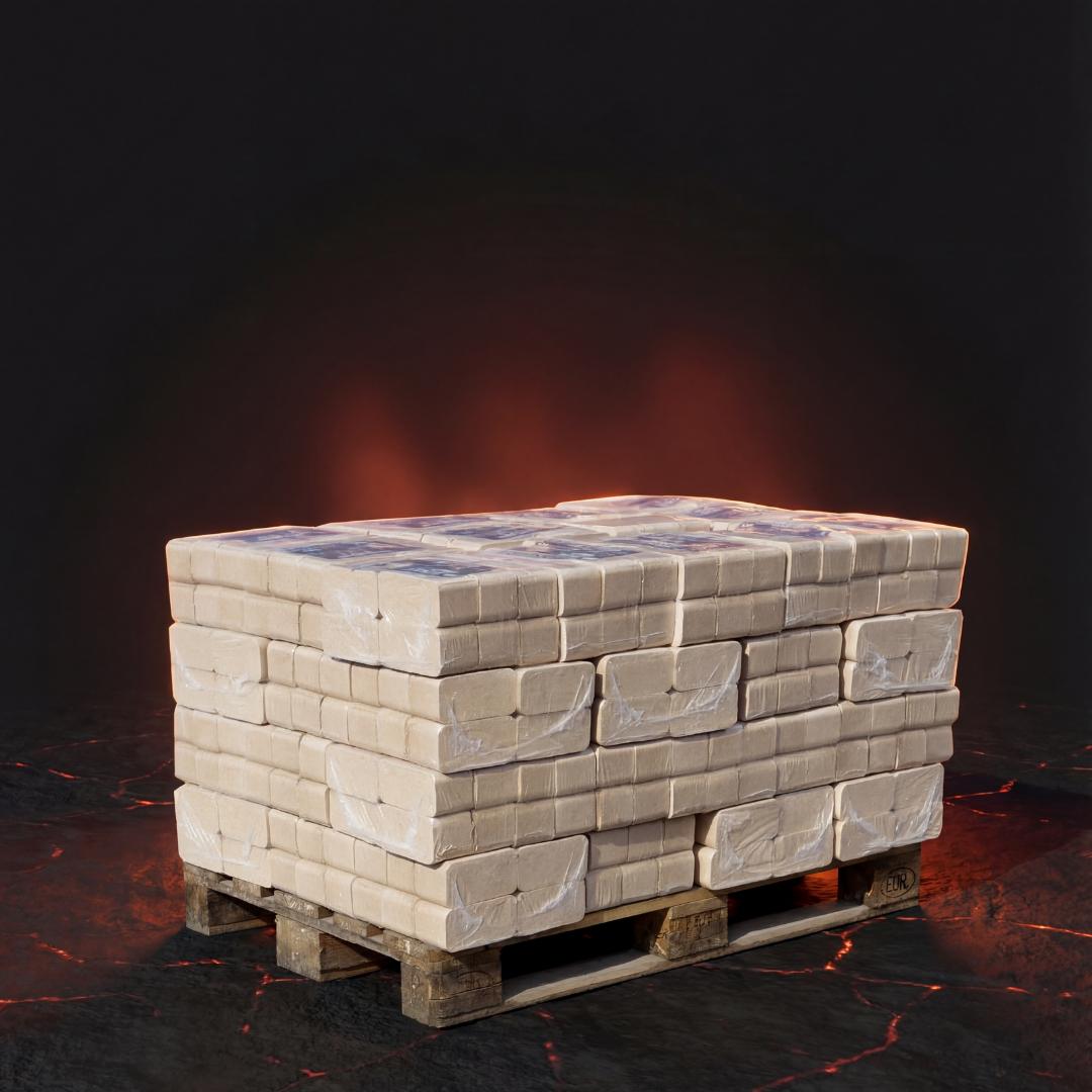 hardcubes - Mischholzbriketts - halbe Palette 500 kg