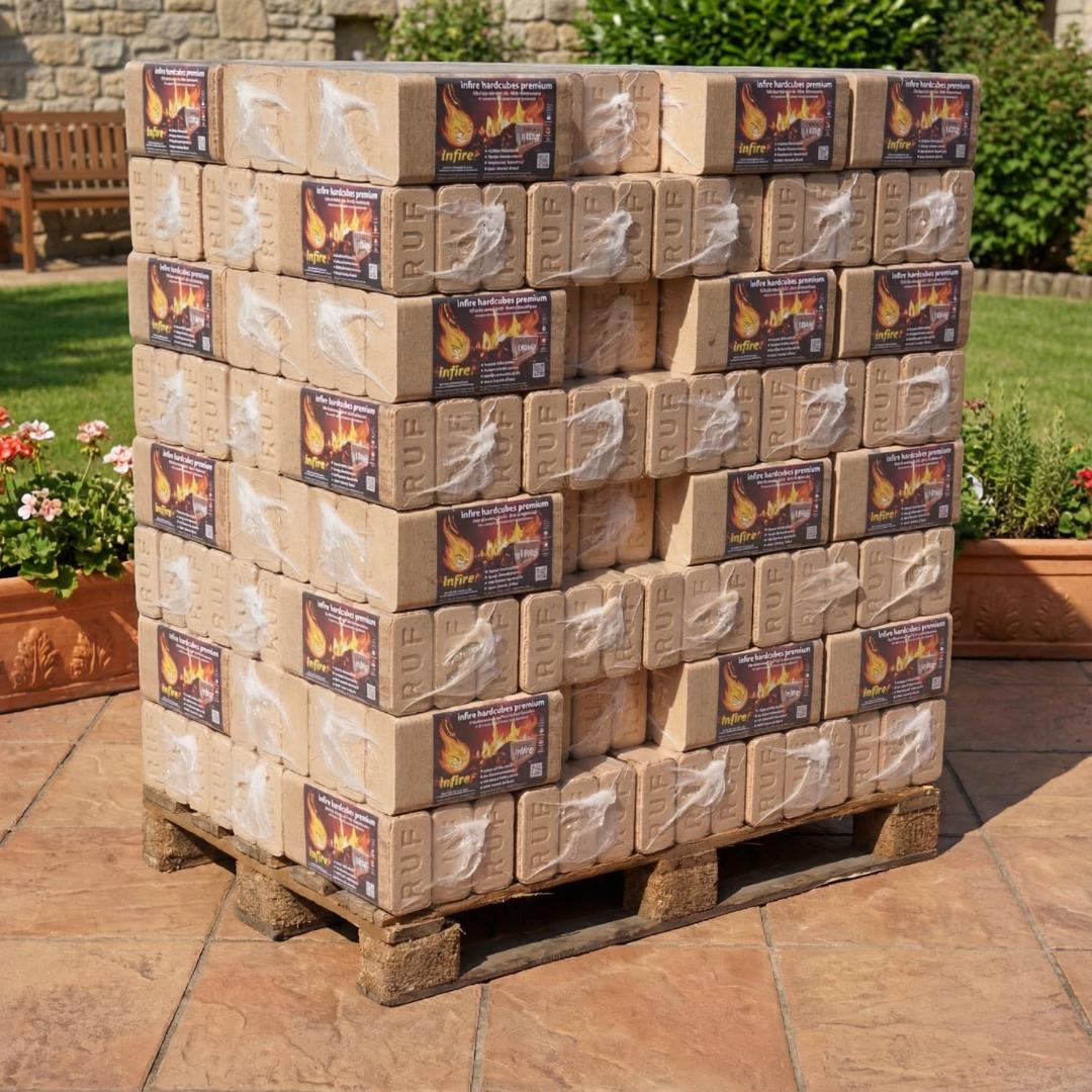 hardcubes premium - Hartholzbriketts - Palette 960 kg