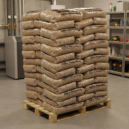 infire Holzpellets, 6 mm, Sackware, HD-Qualität - Palette 975 kg