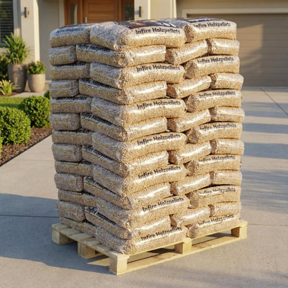 infire Holzpellets, 6 mm, Sackware, HD-Qualität - Palette 975 kg