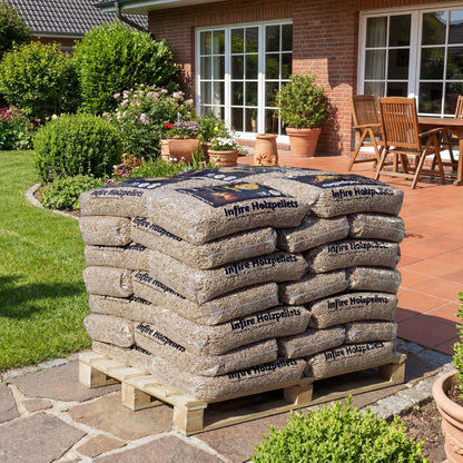 infire Holzpellets, 6 mm, Sackware, HD-Qualität - halbe Palette 495 kg