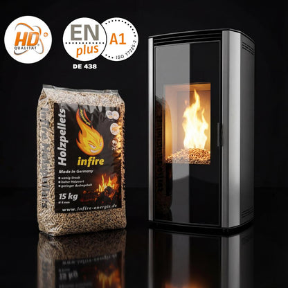 infire Holzpellets, 6 mm, Sackware, HD-Qualität - Palette 975 kg