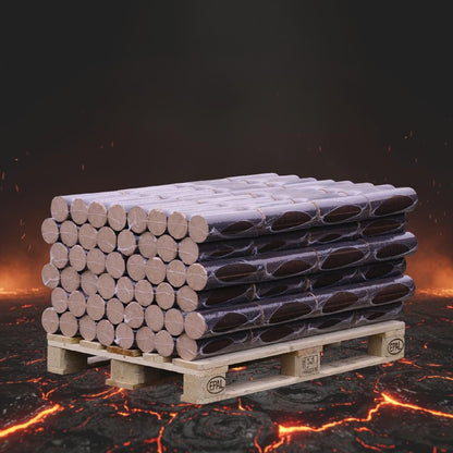 rounders premium - Hartholzbriketts - halbe Palette 480 kg