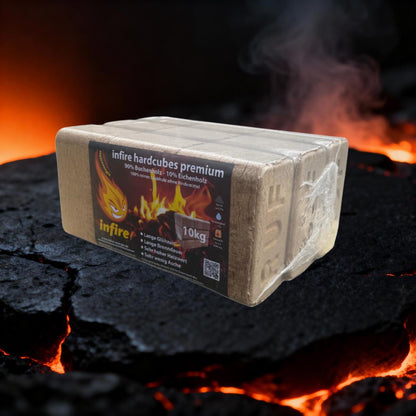 hardcubes premium - Hartholzbriketts - einzeln 10 kg