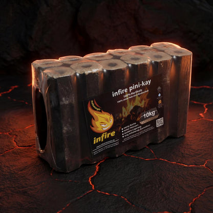 Pini-Kay - Hartholzbriketts - einzeln 10 kg