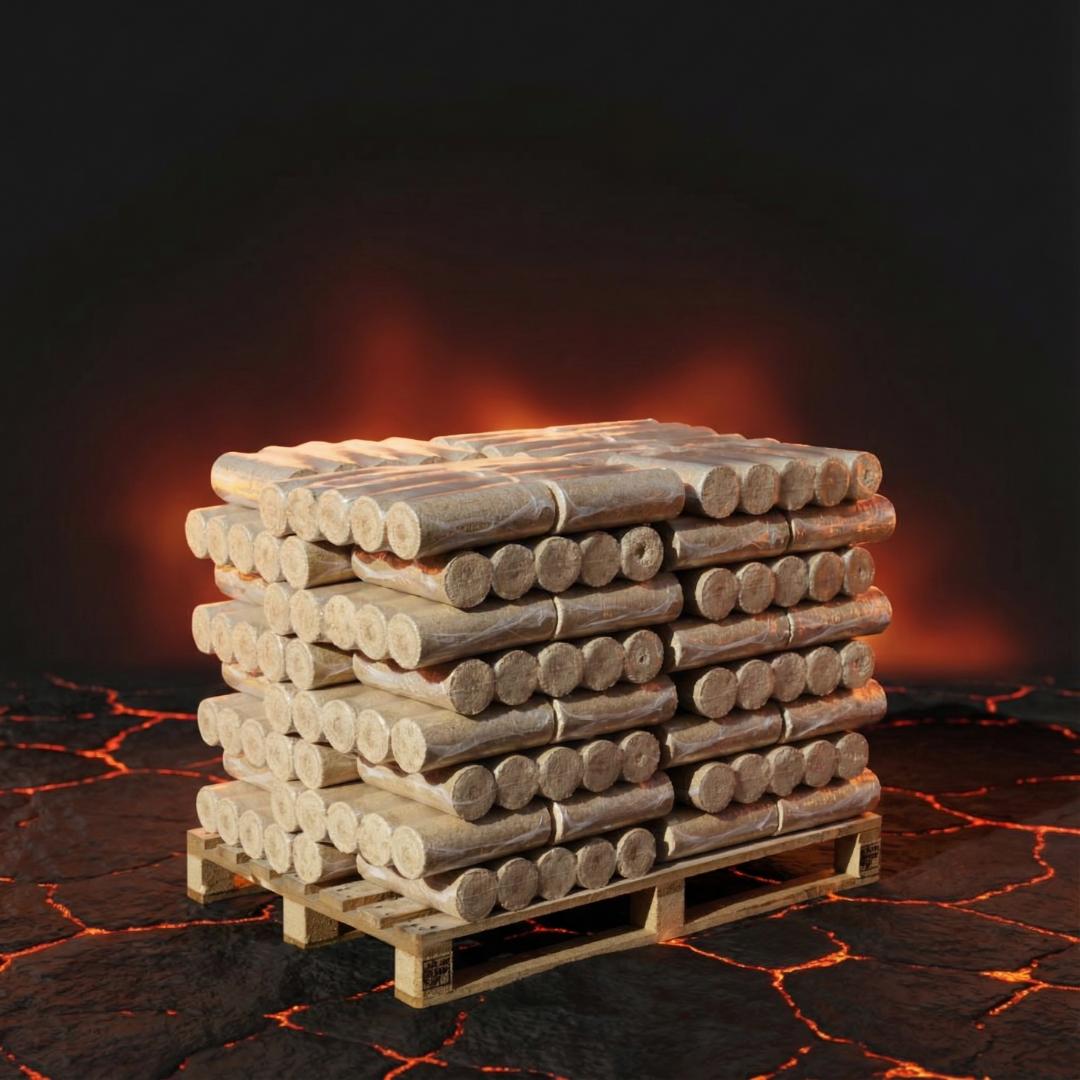 rounders Nadelholzbriketts - halbe Palette 480 kg