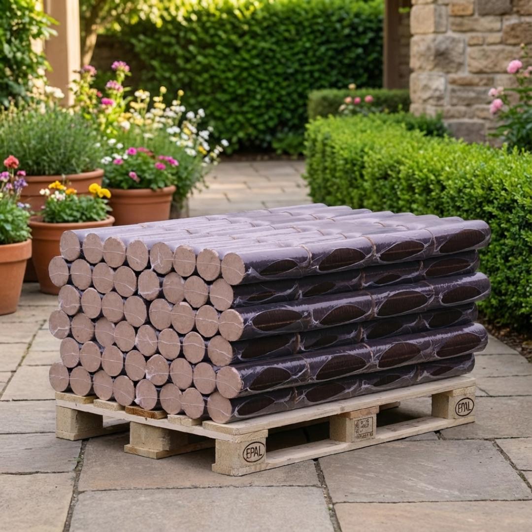 rounders premium - Hartholzbriketts - halbe Palette 480 kg