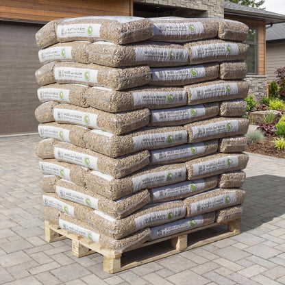 wohl und warm Holzpellets, 6 mm, Sackware - Palette 990 kg